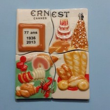 FEVE PUZZLE 4 fèves ERNEST Cannes Anniversaire 77 ans - Année 2013