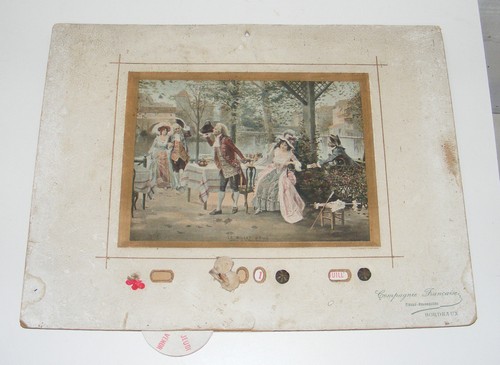 4442 ancien carton - ancien, calendrier