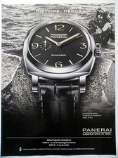 PUBLICITE-ADVERTISING :  PANERAI Radiomir 1940 3 Days  2014 Montres