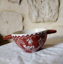 Petit bol à oreille motif coq Keraluc Quimper