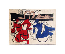 Tapis Le Corbusier d'après tapisserie d'Aubusson Trois femmes 1950 nouée main