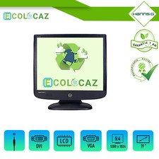 Ecran Plat PC HANNS.G  HQ191D 19" LCD VGA  DVI  5:4  1280x1024 Grade C