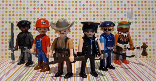 Playmobil village people - people, san