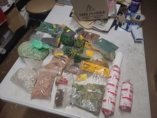 FALLER - ENORME LOT DE ARBRES  +  FLOCAGE + PATE A MODELER - Ech HO jouef Hornby