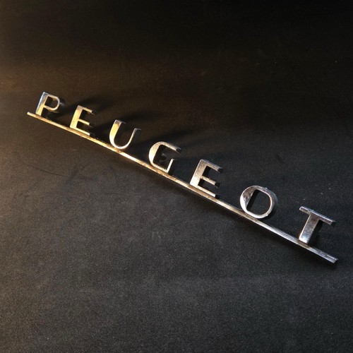 Insigne logo peugeot chrome - insigne, &
