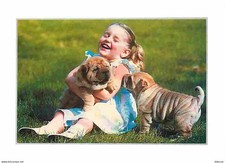 Animaux - Chiens - Sharpei - Chiots - Enfants - CPM - Voir Scans Recto-Verso