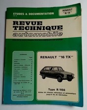 Revue Automobile Renault 16 TX Type R 1156. Boites vitesse mécanique automatique