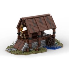 ZITIANYOUBUILD MOC-76358 Medieval Lumber Mill Village Theme 1488 pièces cadeau