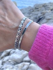 Bracelet en argent 925. Taille Ajustable.