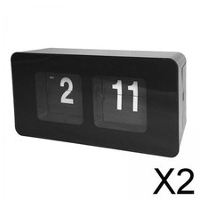 2X Rétro Auto Flip Clock