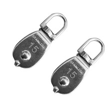  2 Pcs Single Wheel Block for Rigging Applications Poulie De Mouflage