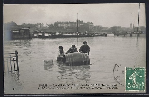 Carte postale paris sauvetage - carte,