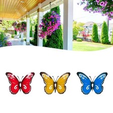 3PCS Suspension Murale Papillon en Métal pour Jardin et Terrasse Décoration Ex