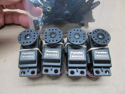 Four used futaba s3003 servos - used,