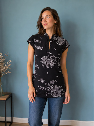 Tunique femme col - col, mao