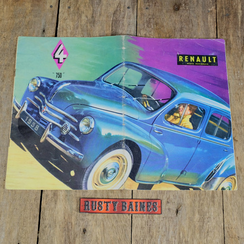 Original car brochure renault - car, brochure,