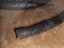 1 METRE GAINE ANTI FEU LEZARD 1/4 FILS FAISCEAU ELECTRIQUE . jeep willys us  ww2