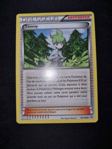 108 timmy carte pokémon xy - carte,