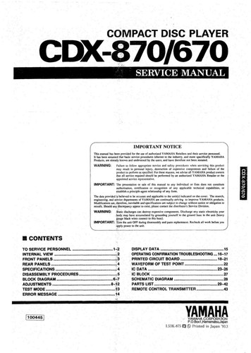 Service manuel instructions - service,