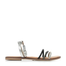 Sandales Nu Pieds Les Tropéziennes by M Belarbi femme Hocty Argent Synthétique