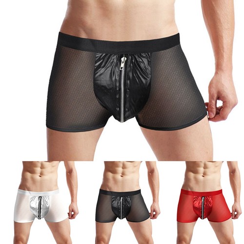 Boxer slip zippé short sous
