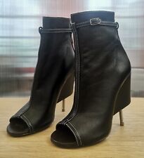Bottines À Talon Givenchy Noir Haut Bout Chaussures Ouvert  US 6,5 UE 38