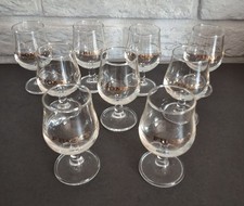 Lot de 9 verres à Cognac