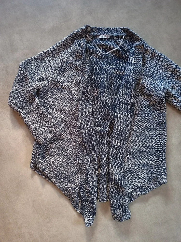 Beau gilet cardigan chiné