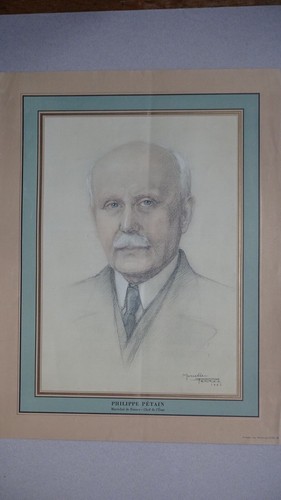 Ww2 affiche pétain draeger - affiche,