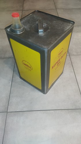 Ancien bidon shell super - ancien,