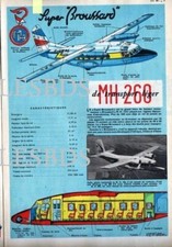 1960 DOCUMENT (ref CG 20) AVION SUPER BROUSSARD MH 260  par TAVARD