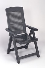 Tampa Siège Pliant, Anthracite Plastique