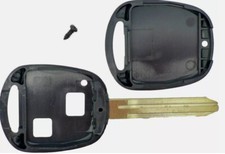 Boîtier de clé de télécommande 2 boutons TOY43 en caoutchouc pour Toyota Corolla