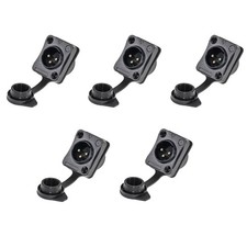 Support 3 Pôles 3 Pôles Étanche Mâle et  Microphone Prise Audio XLR 6355