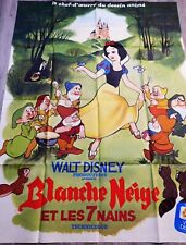 Blanche Neige et les Sept Nains Affiche 120x160cm 47"63 R1973 Walt Disney M670