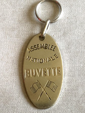 JOLI Nice RARE TOP ! PORTE-CLES Key ring -BUVETTE  ASSEMBLEE NATIONALE - DEPUTE
