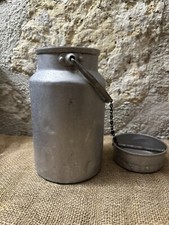 Ancien pot à lait - Bidon - Aluminium - 1.5 Litres - Poignée métal