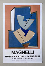 [AFFICHE] MAGNELLI. Musée CANTINI MARSEILLE 1970. Impression lithographique