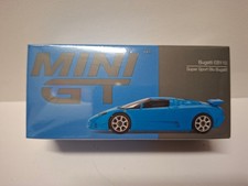 Mini GT 1995 Bugatti EB110 Super Sport, blue bugatti N°890 (CP08)