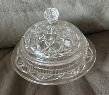 sucrier en verre taillé