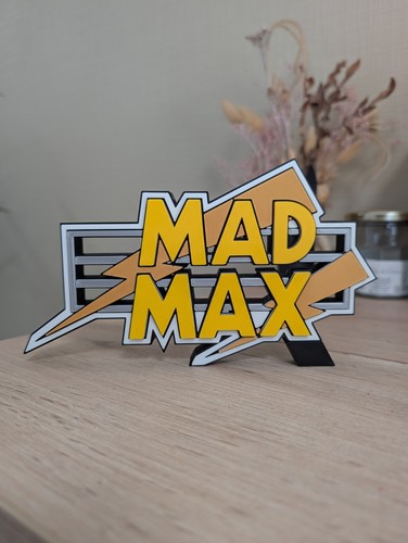 Logo mad max plaque - 3d,
