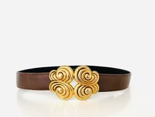 Rare ceinture en cuir à