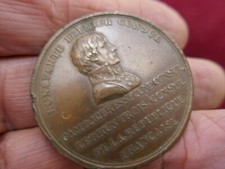 medaille première pierre colonne nationale,1800,Duvivier,D 42mm,P 34g