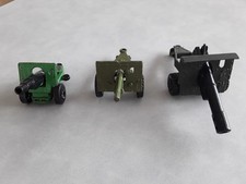 lot 3 canons Matchbox , Airfix , soldats