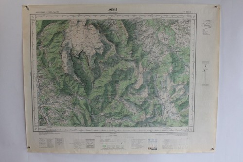 Ancienne carte ign mens - ancienne,