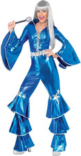 Combinaison disco bleue