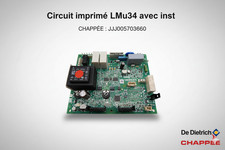 Circuit imprime lmu34 avec inst Chappee De Dietrich JJJ005703660