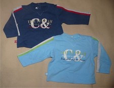 Lot de 2 sweats t-shirts chauds bébé garçon 6-9 mois Chicco - TBE