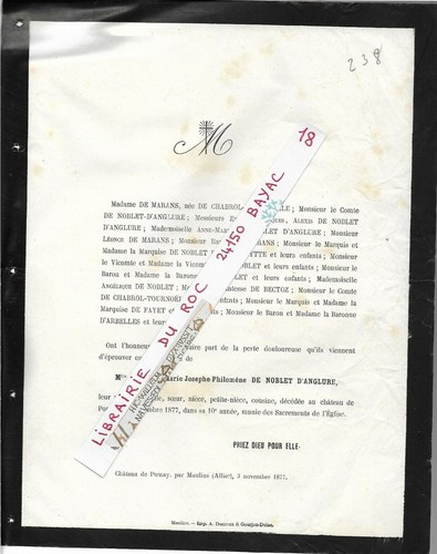 Faire part deces elisabeth - deces,