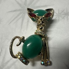 Vintage Retro Mod Cat Jewelry